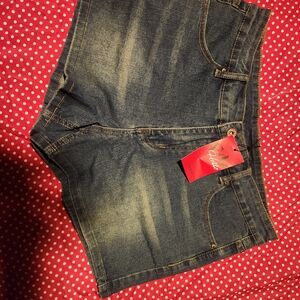 Blue Denim Jean Shorts